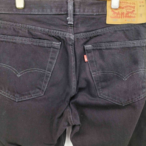 リーバイス Levis 501 後染め ブラック ボタンフライ デニム パンツ メンズ W31 L30