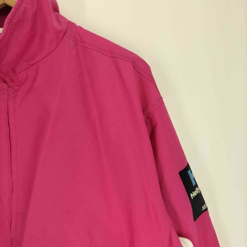 ヘリーハンセン HELLY HANSEN 90S SEA LIFE ロゴワッペン 裏起毛 ナイロン スタンドネック ブルゾン ジャケット メンズ import:L