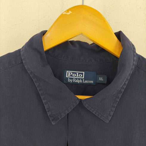 ポロバイラルフローレン Polo by RALPH LAUREN 90S シルク リネン オープンカラーシャツ 長袖 メンズ import:XL