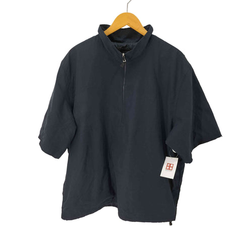 ノースエンド NORTH END バック刺繍S/Sハーフジップトップス メンズ JPN:L