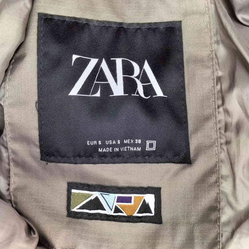 ザラ ZARA 中綿フーデッドジャケット メンズ import:S