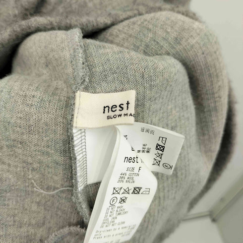 ネストローブ nest Robe ウール裏毛 起毛 プルオーバーパーカー レディース FREE