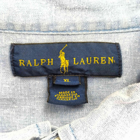 ラルフローレン RALPH LAUREN スモールポニー刺繍 S/S BDシャツ メンズ import:XL