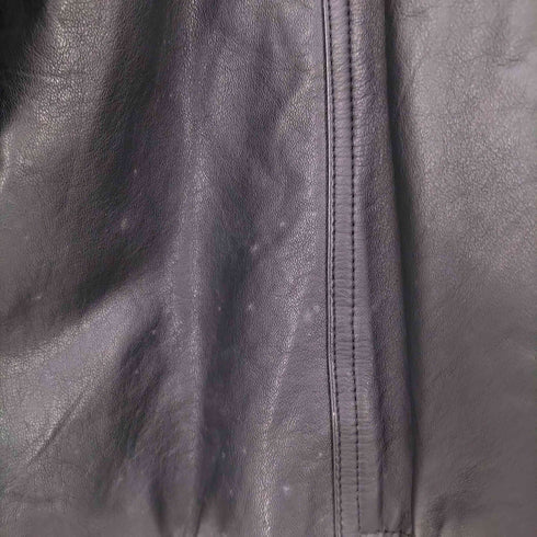 SHINING HEART カウスキン パワーショルダー レザー ミドルコート レディース FREE