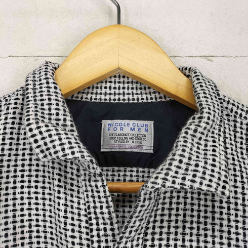 ニコルクラブフォーメン NICOLE CLUB FOR MEN 襟ワイヤー入り オープンカラーシャツ メンズ 48