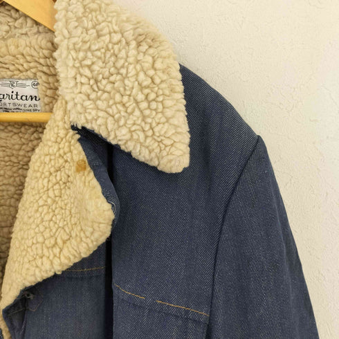 70S USA製 デニムランチコート メンズ JPN:44