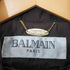 バルマン BALMAIN フォックスファー シルク100 キルティング 比翼 中綿 ジャケット レディース import:L