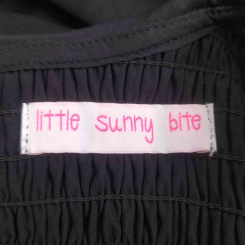 リトルサニーバイト little sunny bite Nylon puff sleeve long dress レディース import:S