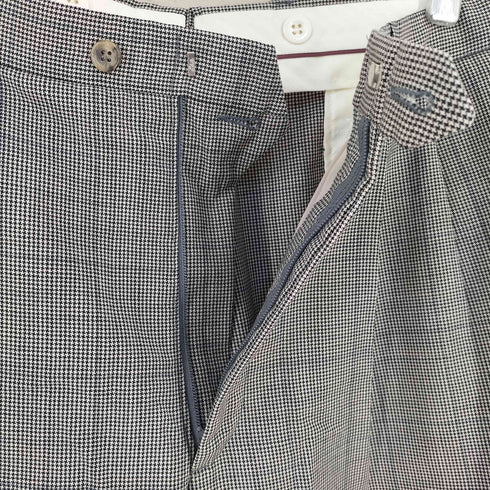 ビルブラス BILL BLASS ロケットTALON チェック 2タック スラックス メンズ