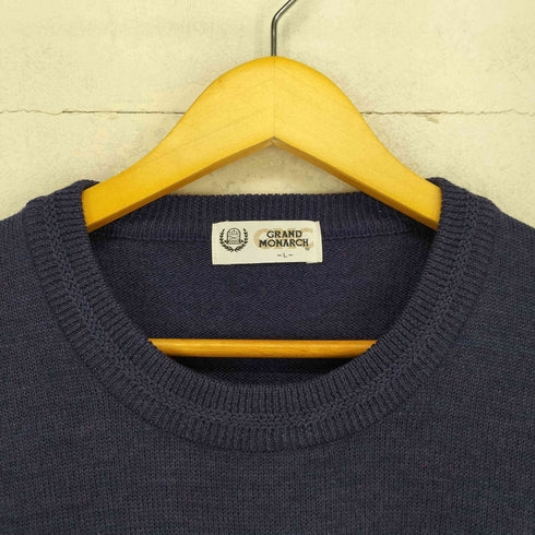 GRAND MONARCH ノルディック柄 ウールニット メンズ import:L