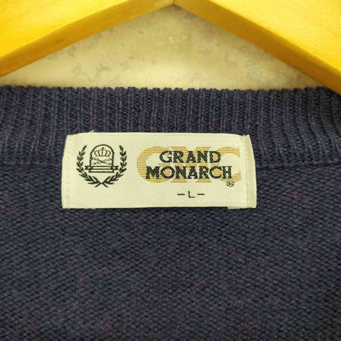 GRAND MONARCH ノルディック柄 ウールニット メンズ import:L