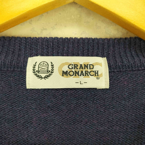 GRAND MONARCH ノルディック柄 ウールニット メンズ import:L