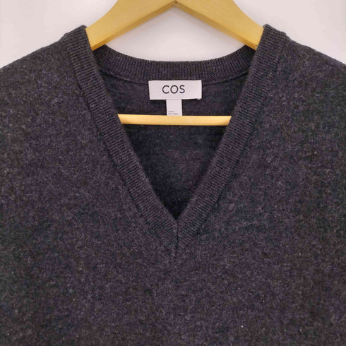 コス COS ボイルドウール オーバーサイズ ニットベスト メンズ import:M