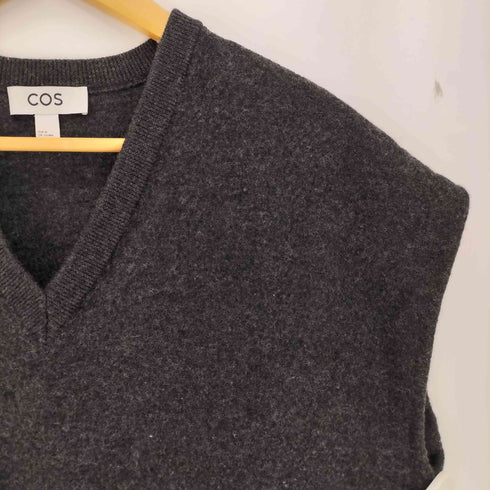 コス COS ボイルドウール オーバーサイズ ニットベスト メンズ import:M