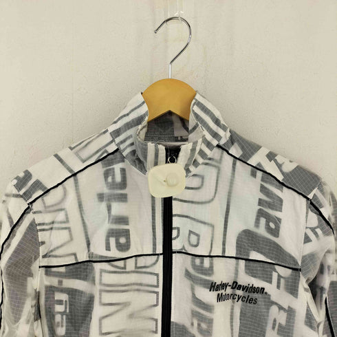 ハーレーダビッドソン HARLEY-DAVIDSON テキスト ジップアップ ジャケット メンズ import:M