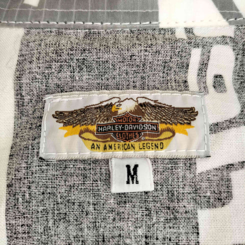 ハーレーダビッドソン HARLEY-DAVIDSON テキスト ジップアップ ジャケット メンズ import:M