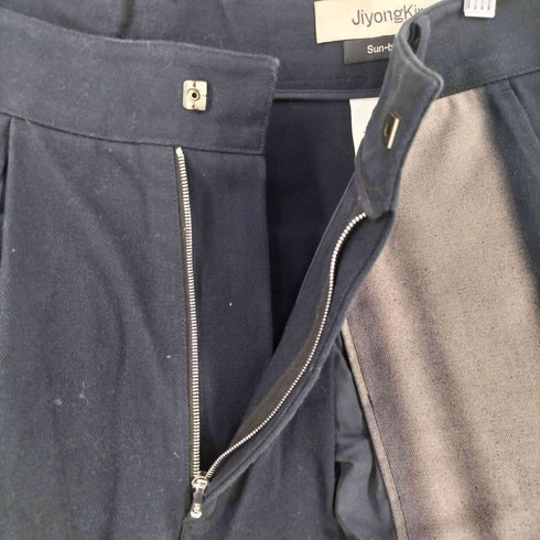 JiyongKim 24AW straight-leg cotton-canvas trousers メンズ M