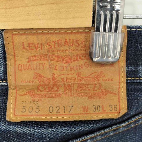 リーバイス Levis 00s 551ZXX 505-0217 ダブルネーム 復刻 BIGE TALONジッパー 赤耳 ストレート デニムパンツ メンズ W30 L36