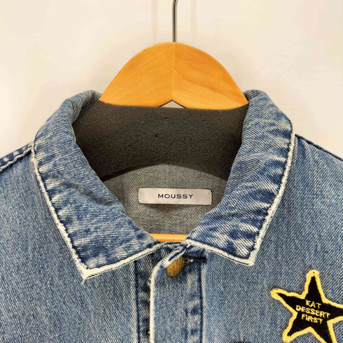 マウジー moussy リメイクワッペンデニムジャケット メンズ FREE