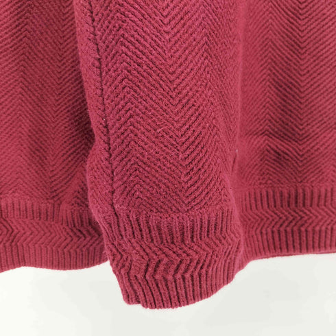 チャップス CHAPS 00S ロゴ刺繍 ヘリンボーン コットン ニット メンズ import:M