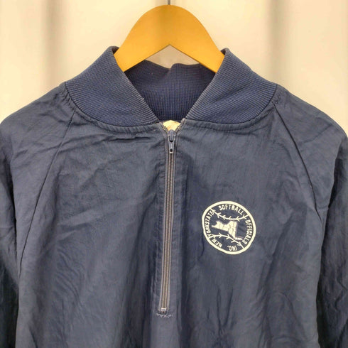 whistle stop ハーフジップ ナイロンジャケット メンズ import:XL