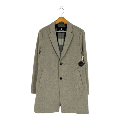 ブラックレーベルクレストブリッジ BLACK LABEL CRESTBRIDGE 裏地チェック ウールカシミヤ チェスターコート メンズ import:L