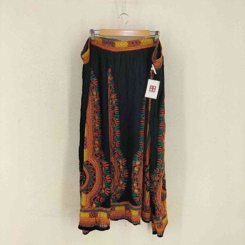 PaPa インド製 レーヨン スカート 民族 レディース