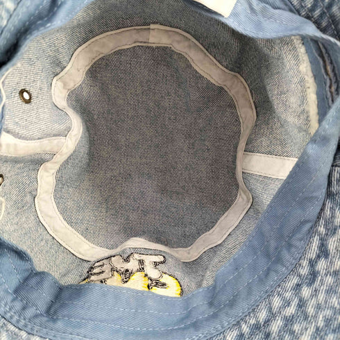 BODYSONG THE END- BAKETTO HAT 刺繍入り デニム カットオフ ハット メンズ