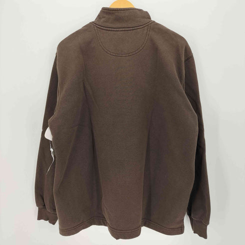 カーハート Carhartt メキシコ製 ロゴ刺繍 ハーフジップ スウェット メンズ import:L