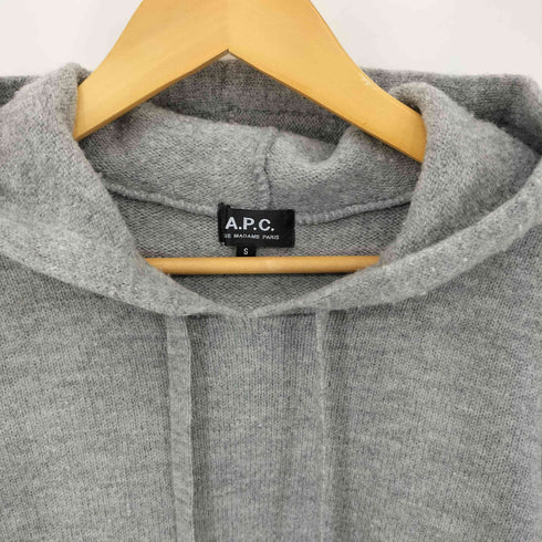 アーペーセー A.P.C. フード付き ニット プルオーバーパーカー レディース import:S