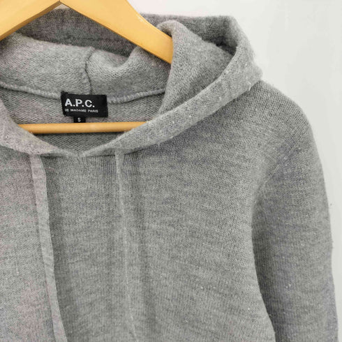 アーペーセー A.P.C. フード付き ニット プルオーバーパーカー レディース import:S