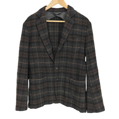 ジャーナルスタンダードトライセクト JOURNAL STANDARD TRISECT ナイロン混 チェックウールテーラードジャケット メンズ JPN:M