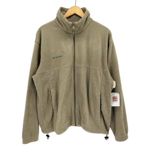 コロンビア Columbia ワンポイント 刺繍 ジップアップ フリース ジャケット メンズ import:L
