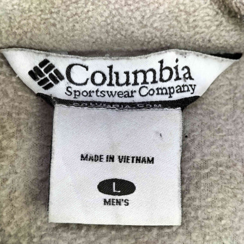 コロンビア Columbia ワンポイント 刺繍 ジップアップ フリース ジャケット メンズ import:L