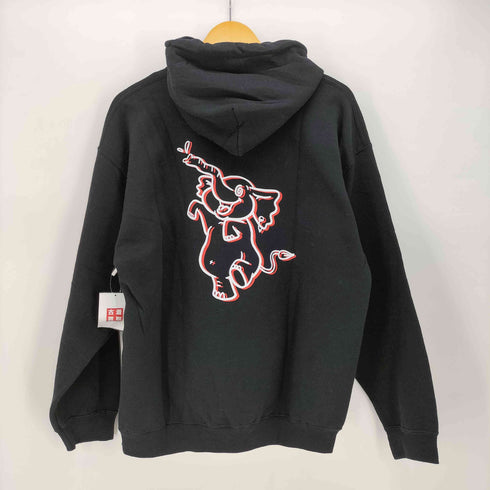 クラブサケノミタイ CLUB SAKENOMITAI 酒飲倶楽部 両面 プリント プルオーバー パーカー メンズ import:L