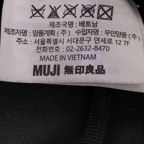 ムジルシリョウヒン 無印良品 肩の負担を軽くする 撥水リュックサック メンズ