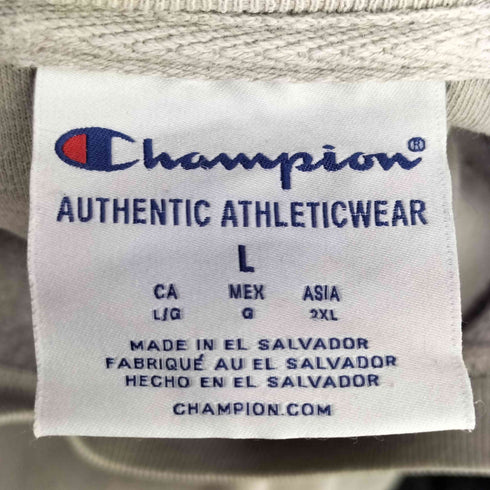 チャンピオン Champion 無地 クルーネック スウェット 袖 目あり メンズ import:L