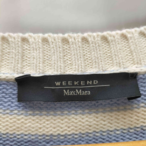 ウィークエンドマックスマーラ Weekend Max Mara ケーブル編み ボーダー ニット セーター レディース