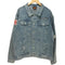 World Tour 2023 Logo Denim Jacket デニムジャケット バトルジャケット 刺繍ワッペン ハードロック ヘヴィメタル NWOBHM メンズ import:XL