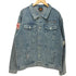 World Tour 2023 Logo Denim Jacket デニムジャケット バトルジャケット 刺繍ワッペン ハードロック ヘヴィメタル NWOBHM メンズ import:XL