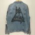 World Tour 2023 Logo Denim Jacket デニムジャケット バトルジャケット 刺繍ワッペン ハードロック ヘヴィメタル NWOBHM メンズ import:XL