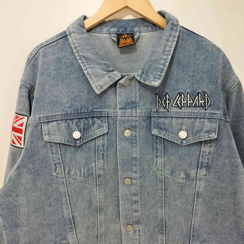 World Tour 2023 Logo Denim Jacket デニムジャケット バトルジャケット 刺繍ワッペン ハードロック ヘヴィメタル NWOBHM メンズ import:XL