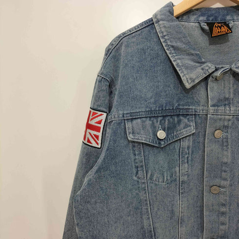 World Tour 2023 Logo Denim Jacket デニムジャケット バトルジャケット 刺繍ワッペン ハードロック ヘヴィメタル NWOBHM メンズ import:XL