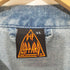 World Tour 2023 Logo Denim Jacket デニムジャケット バトルジャケット 刺繍ワッペン ハードロック ヘヴィメタル NWOBHM メンズ import:XL