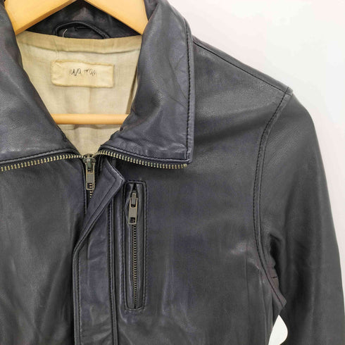 mva tram シープスキン リブデザイン シングルジャケット レディース XXS