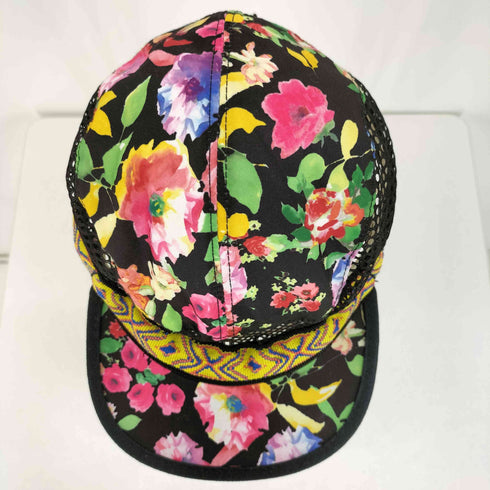 カブー KAVU USA製 トレイルランナー 花柄 メッシュ キャップ メンズ M