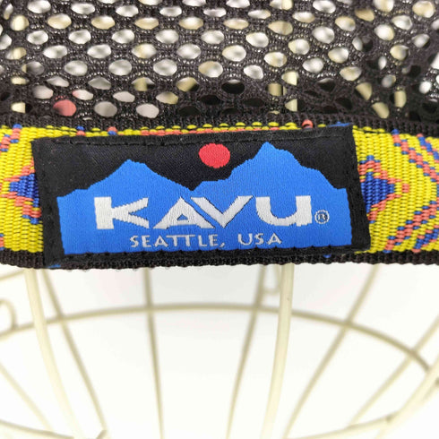 カブー KAVU USA製 トレイルランナー 花柄 メッシュ キャップ メンズ M