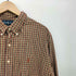ラルフローレン RALPH LAUREN CUSTOM FIT ポニー 刺繍 チェック L/S ボタンダウン シャツ メンズ import:XL