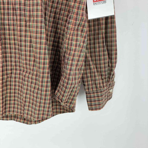 ラルフローレン RALPH LAUREN CUSTOM FIT ポニー 刺繍 チェック L/S ボタンダウン シャツ メンズ import:XL