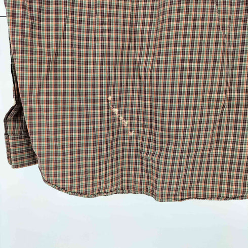 ラルフローレン RALPH LAUREN CUSTOM FIT ポニー 刺繍 チェック L/S ボタンダウン シャツ メンズ import:XL